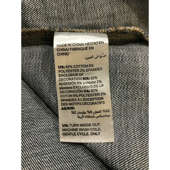 NWT CHICOS Women's Denim Jacket Sz 1 Medium Wash Velvet Patch - Picture 5 of 5